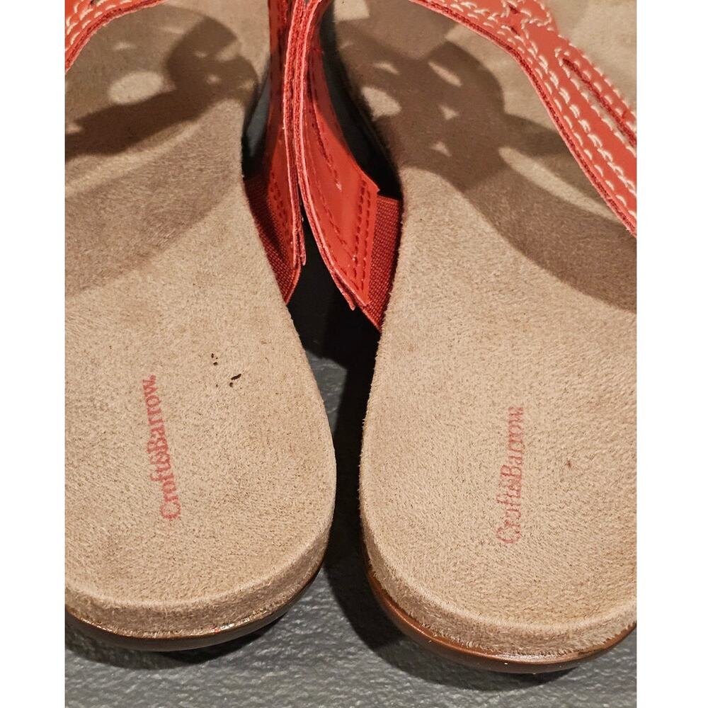 CROFT & BARROW Rita Coral Slide On Thong Sandals Size 8.5. New with box - Picture 5 of 7